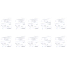 500Pcs Clear Plastic Label Holder Price Tag, Shelf Label Clip Removable Label Holder for Storage Bins Basket Labels