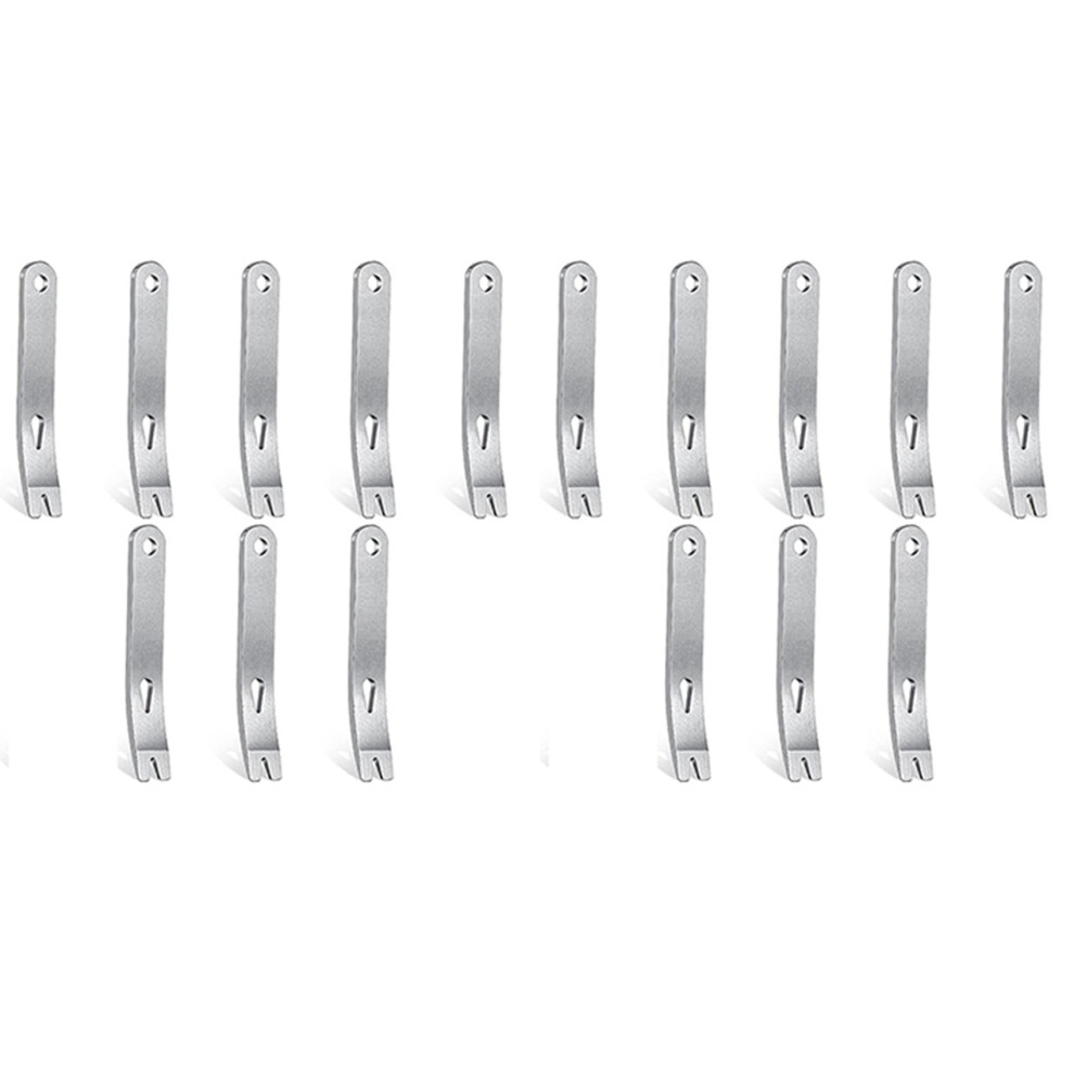16 Pieces Mini Pry Bar Stainless Steel Flat Bar Multifunction Small Pry Bar Mini Crowbar Survival Opener Tool Set 4854032406448