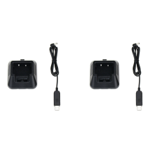 2X Walkie Talkie Batterie Ladegerät USB Ladekabel Ersatz für UV-5R UV-5RE -5R Zwei Weg Radio
