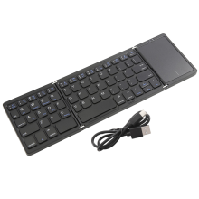 Faltbare Bluetooth-Tastatur, dreifach faltbar, mit Touchpad für Ally