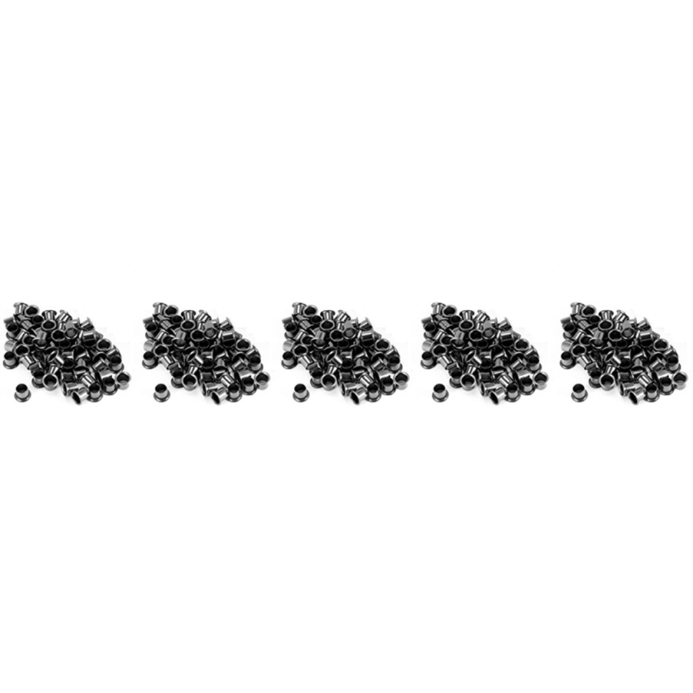 250Pcs Eyelets For Diy Kydex Sheath 6Mm Rivet Hand Tool Parts Eyelet Hole Punch Kit Silver/Black 4854032422189