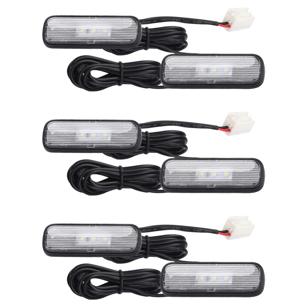 6Pcs Car Led Interior Atmosphere Decoration Lamp Ambient Foot For 10Th 2018-2020 Light/Red 4854032430092