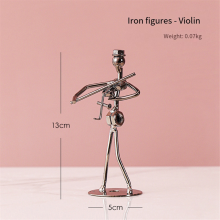 Little Iron Art Musiker – Musikband, Basteln, Heimdekoration, 8 Stück