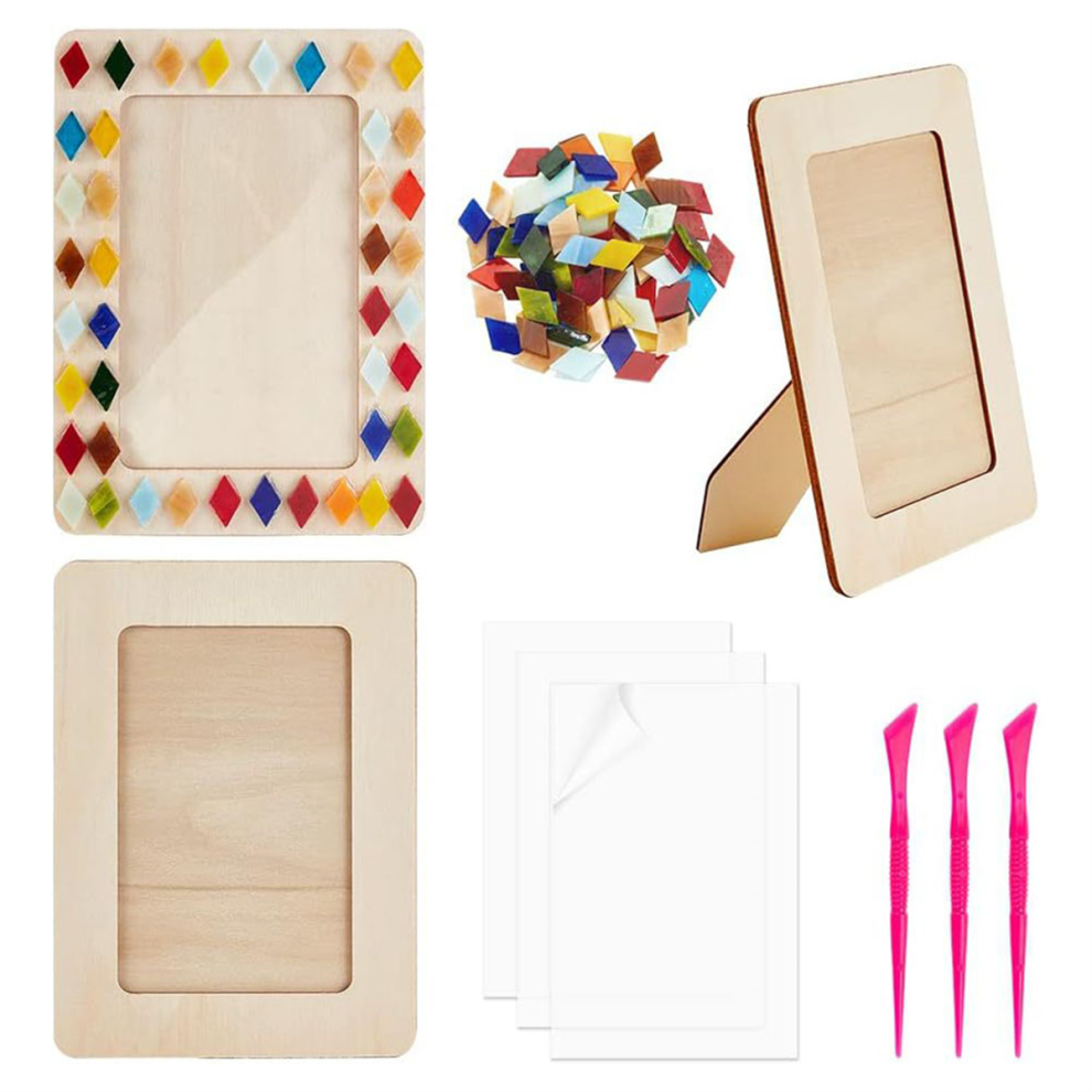 Picture Frame Painting Craft Kit Wooden DIY Photo Crystal-image-OPC-PJQGYYR-NEW