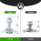 L Track Threaded Stud Fittings Double with Rails, Silver 4