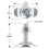 L Track Threaded Stud Fittings Double with Rails, Silver 2