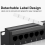 24 Ports CAT6 UTP RJ45 Patch Panel 19In 1U Cable Frame Faceplate Rack 3