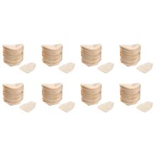 400x Fingerfood - Schalen, "Boot" Biologisch abbaubares Holz 11 cm x 6,5
