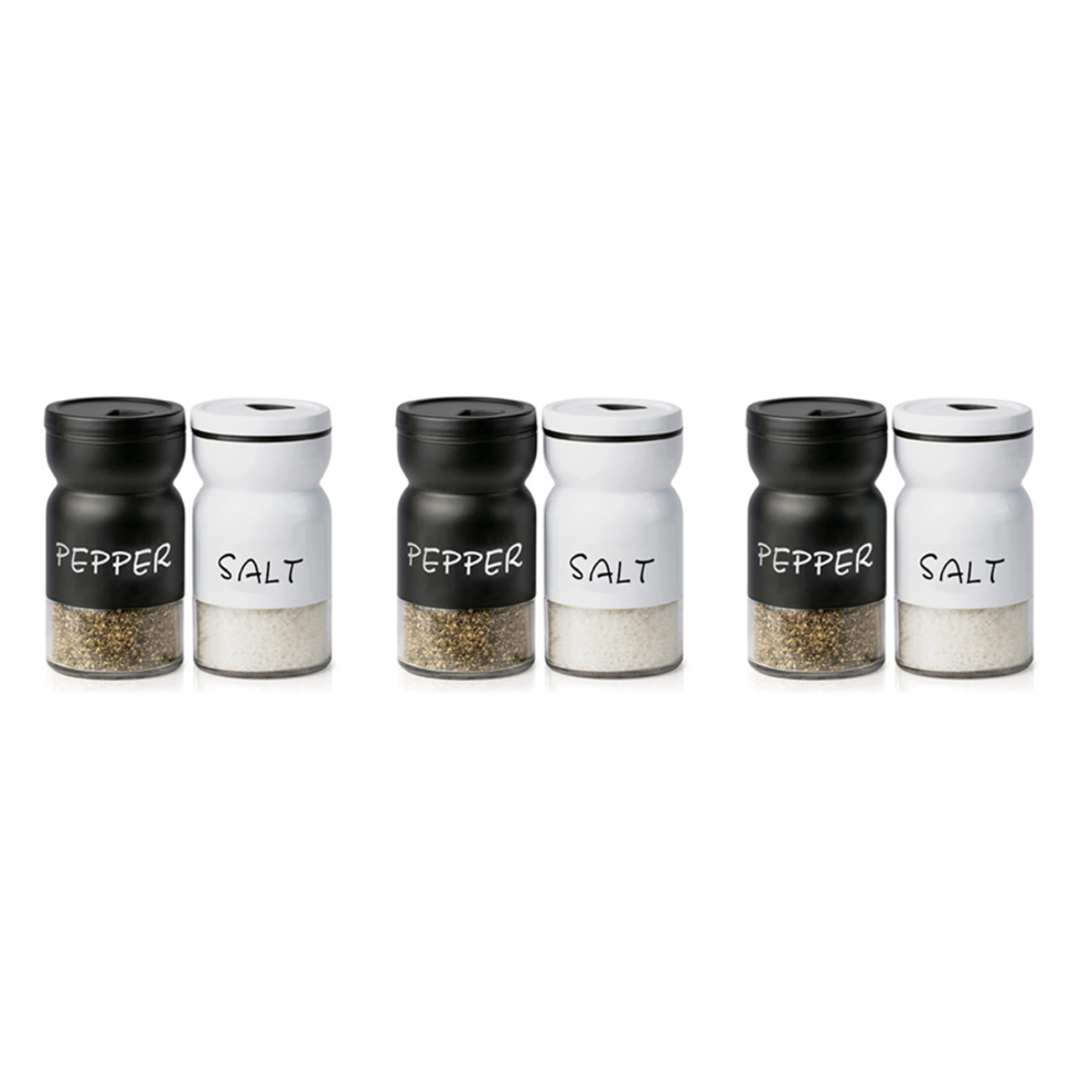 3X Farmhouse Salt And Pepper Shakers Set With Adjustable Lids, Decor, Cute Shaker 4853330368335