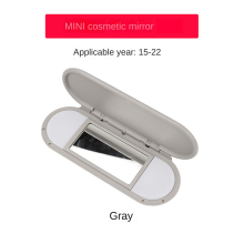 2X Car Roof Sunvisor Sun Visor Makeup Mirror Glass Cover Light Lamp Cap Lid for Mini F54 F55 F56 F60 2015-2020 Grey