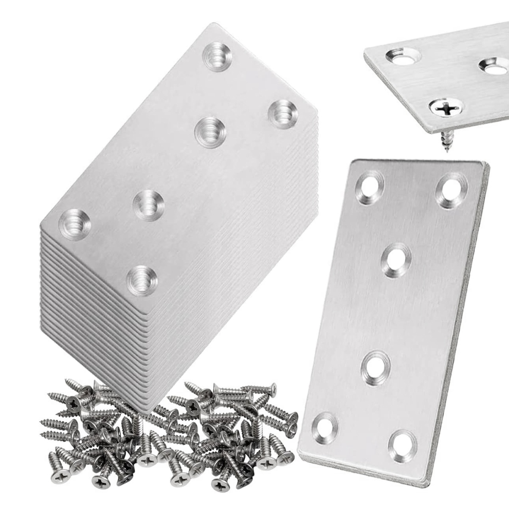 Stainless Mending Joining Plates Repair Fixing Bracket For Fence 4853330370727