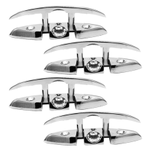 Boat Cleats Folding Deck Mooring Cleat Flush Mount Cleat,4PCS,6Inch