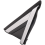 Reversing Mirror Triangle Plate Car Front Left Pillar Trim 3