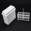 2 in 1 White 72 Pieces Microscope Slides Staining Rack Dish Set 1