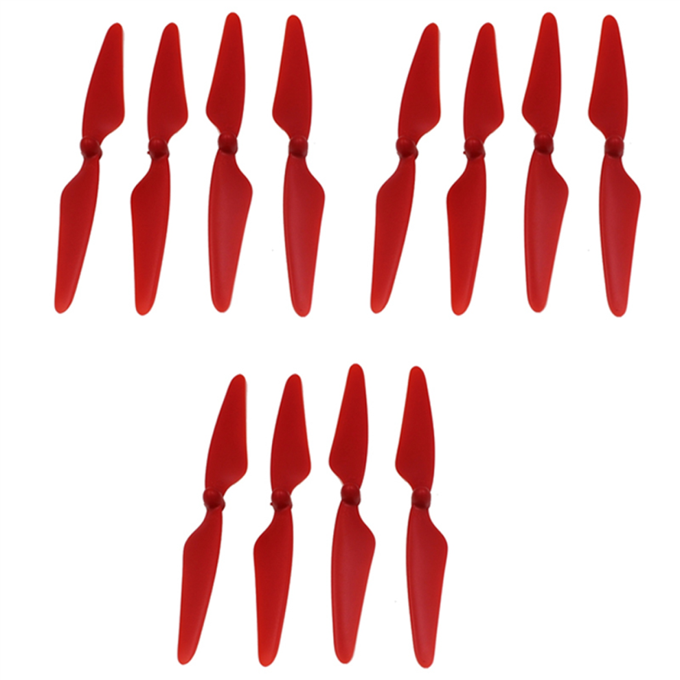 12Pcs For H501s X4 Rc Quadcopter Propellers Blades 2Cw/2Ccw, Red 4853330381693