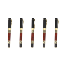 5X Chinese Classical Roller Ball Pen Elegant Metal Ballpoint for Office Business Signature School Student Gift