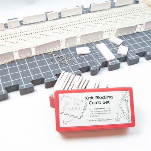 25Pcs Knitting Blocking Combs & 100Pcs Pins Crochet 2