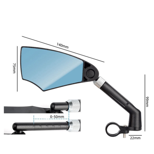 Bicycle Anti-Glare Rearview Mirror Left 2