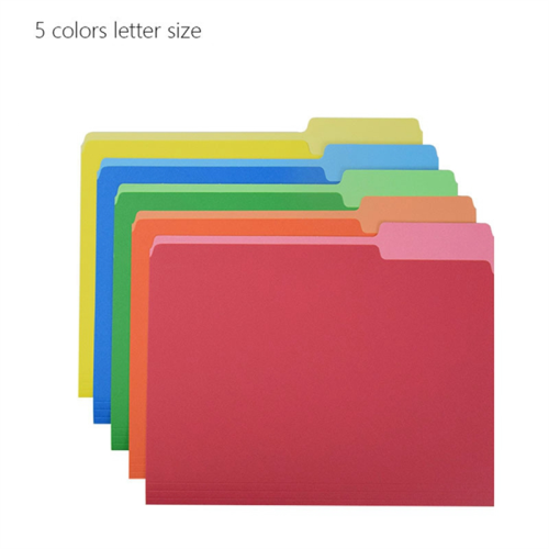 Manila Color Five-Color Single-Page Folder Office Data Classification 2
