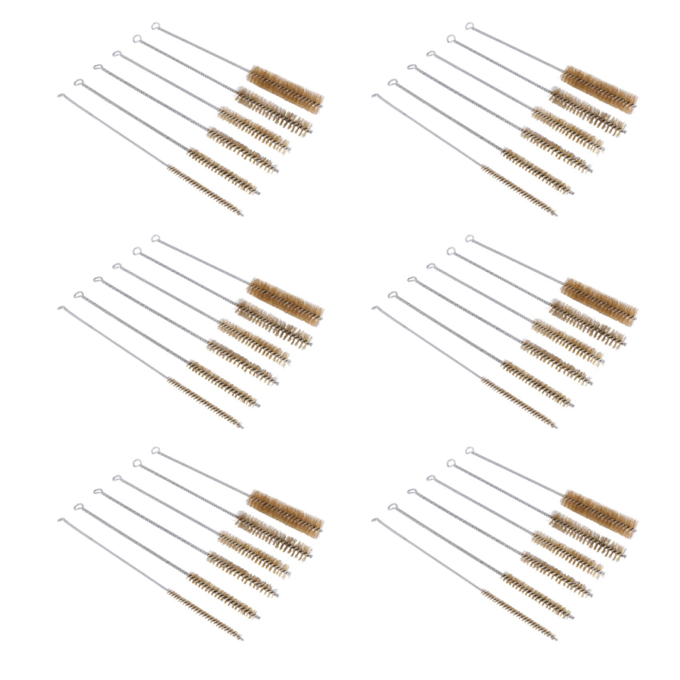 36 Pcs Brass Tube Cleaning Brush Wire Set Polishing Tool 4853330388708