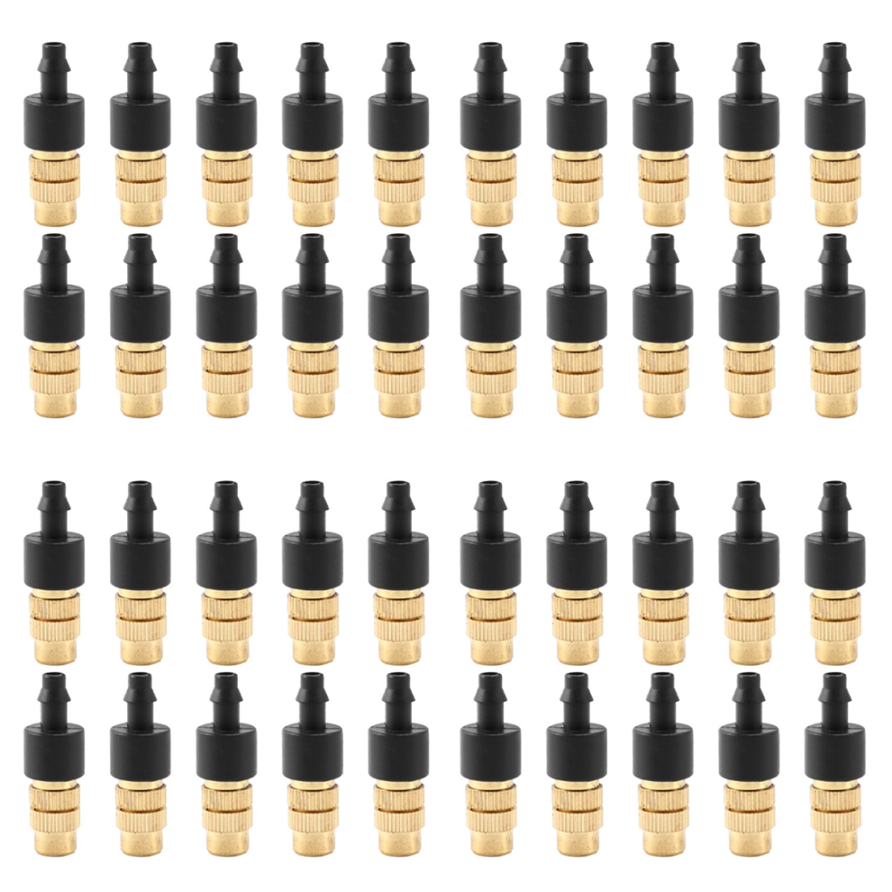 40 Pcs Adjustable Misting Nozzle For Gardening Sprinkle Brass Watering Sprinkler Sprayer Irrigation System 4853330386100