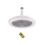 Ceiling Fan with Remote Control and Light 30W LED Lamp Grey 6