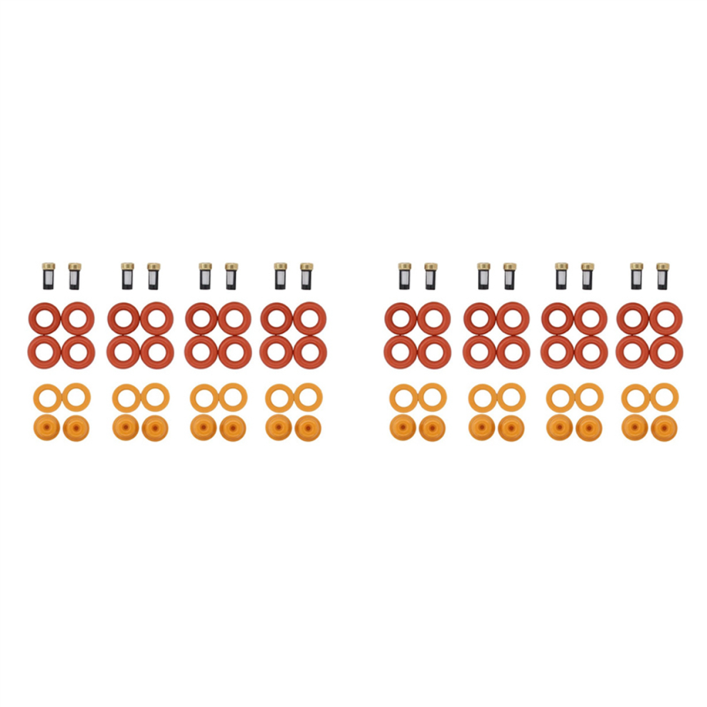 2X Fuel Injector Repair Kit for V8 5.4L 4.6L, and Mercury - ORings Basket Filter Spacer Cap-image-OPC-PJQH889-NEW