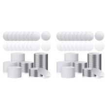 Sublimations-Aufkleberset aus Aluminium, blanko, rund, Lünette, Anhänger, Tablett, Blatt, Scheiben (200 Stück)
