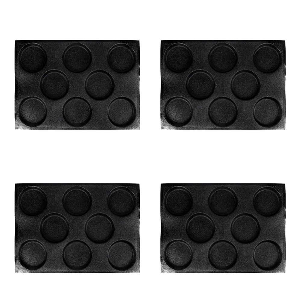 4X 8 Holes Hamburger Bun Pans For Baking Mesh Silicone Bread Non Stick Perforated Molds 4853330392897