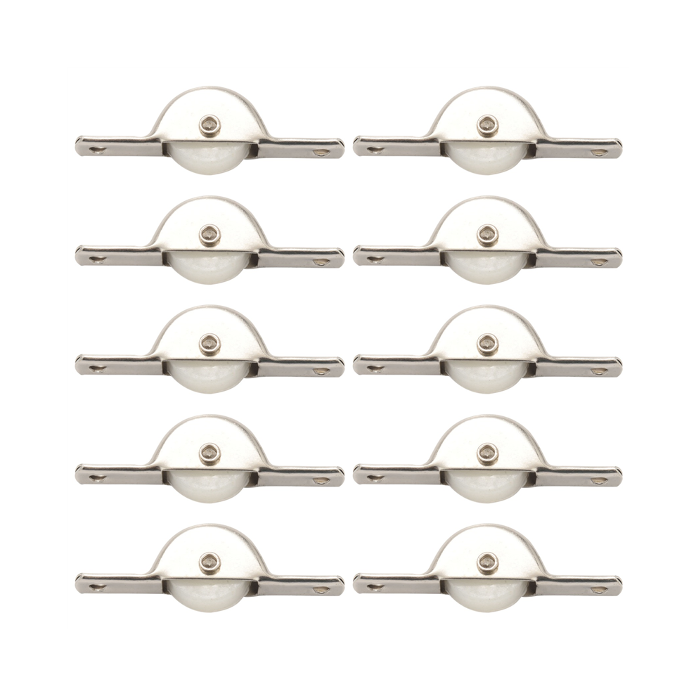 100Pcs Door Window Cupboard Drawer Bin Single Nylon Sliding Roller Pulley Wheel 4853330300403