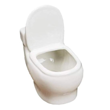 White Ceramic Toilet Plant Pot Perfect Gift for Women,Mom or Birthday