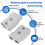 2 Pcs Quick Connect Plug 175A 600V Battery Grey for Maximum 1AWG Wire 7