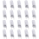 20Pcs G9 Halogen Light Bulbs,60W Clear Lamps Dimmable,2800K 3