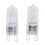 20Pcs G9 Halogen Light Bulbs,60W Clear Lamps Dimmable,2800K 5