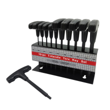 T-Shaped Hex Wrench with Black Handle 10-Piece Special-Shaped Set T7-T40