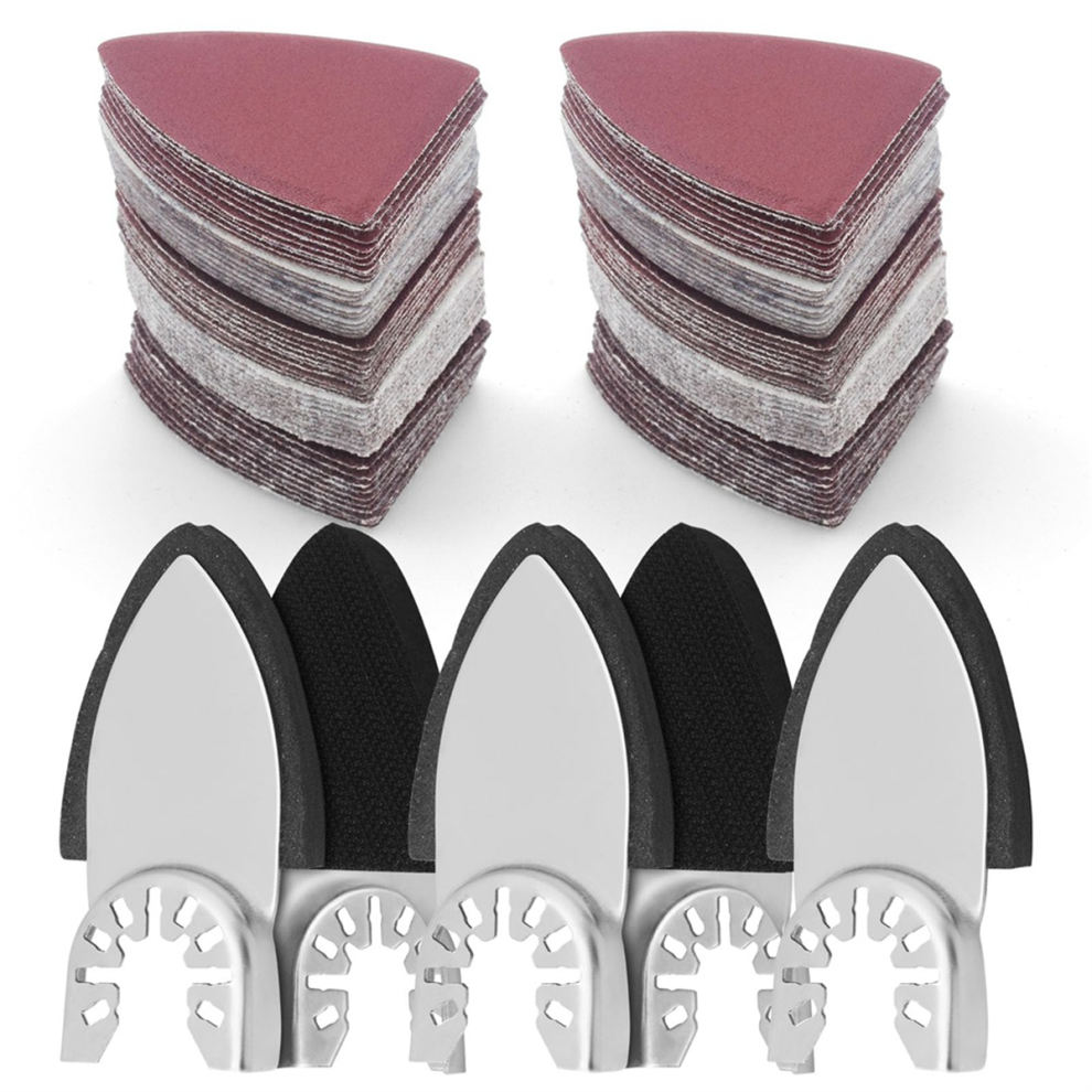 130Pcs Oscillating Tool Sanding Pads Kit,5Pc Finger & 125Pc Sandpaper Multitool Attachments 4853080294274