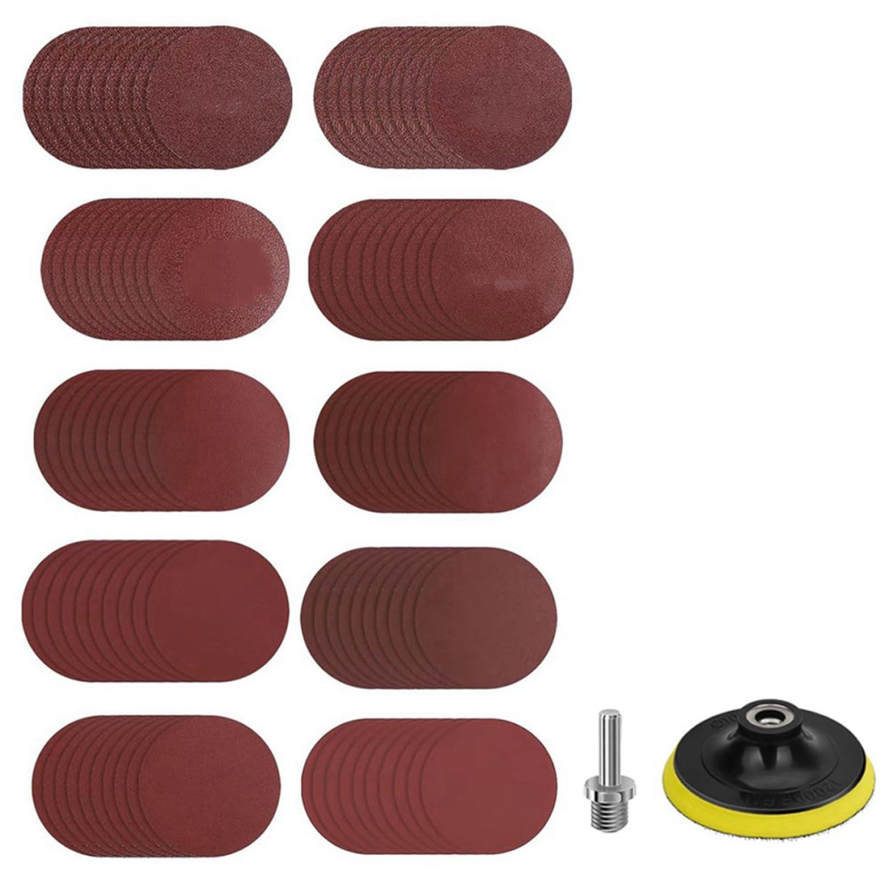4Inch Angle Grinder Sanding Discs, 100Pcs Sand Paper Discs 4853080204242