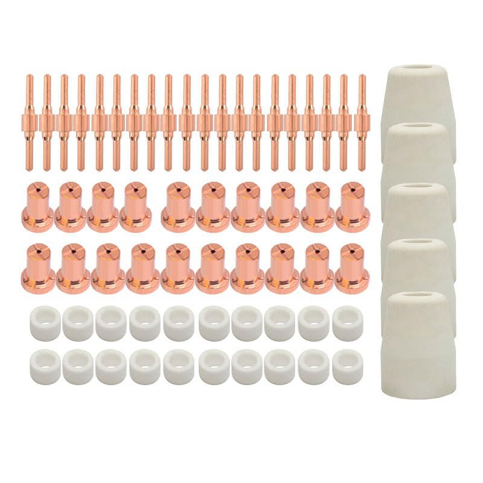 Pt31 65Pcs Extended Air Plasma Cutting Nozzle Electrode Consumables 4853080204204