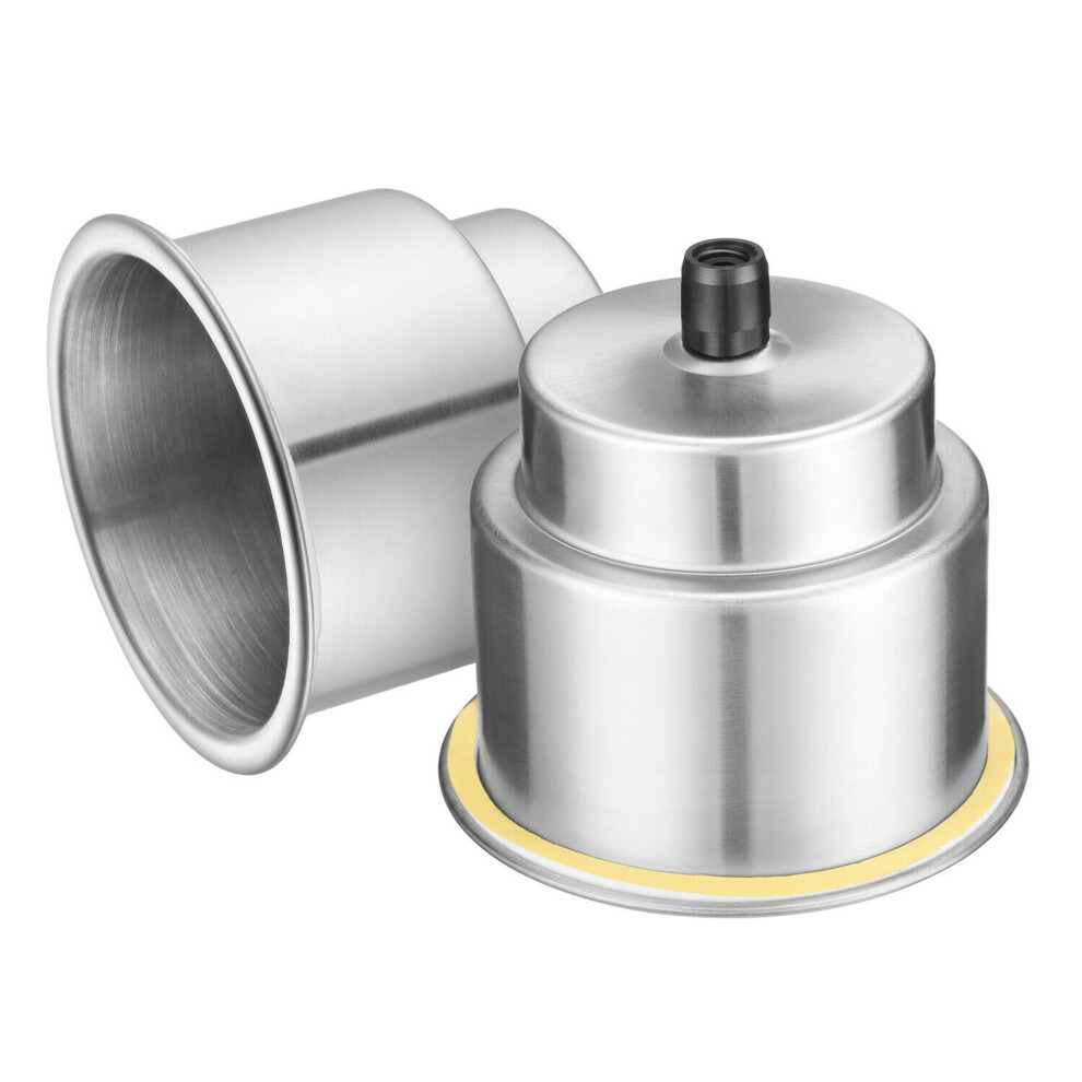2Pcs Stainless Steel Cup Drink Holders For Marine Boat Car Truck Rv W Drain 4853080211615