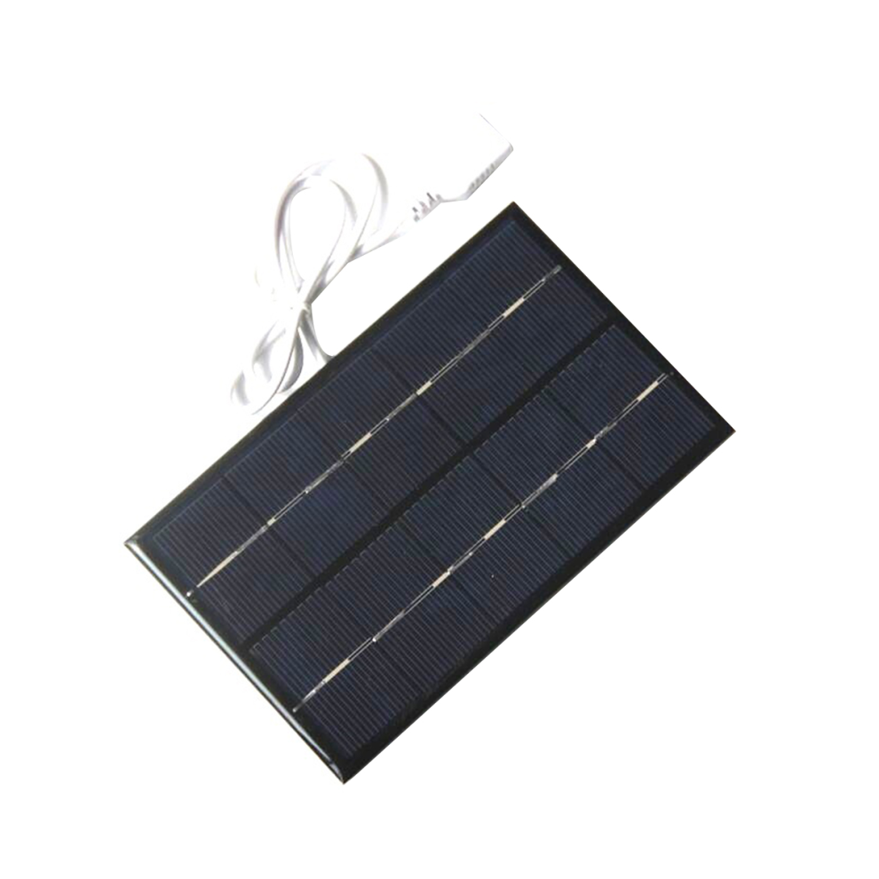 2W 5V Solar Panel Usb Battery Charger Outdoor Portable For Mobile Phone Power Bank Waterproof Polysilicon Solar Charger 4853080215804
