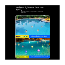 LED Solar Floating Light Waterproof Swimming Pool Lamp Color Changing Garden Decoration Lawn Lights for Fountain Pond