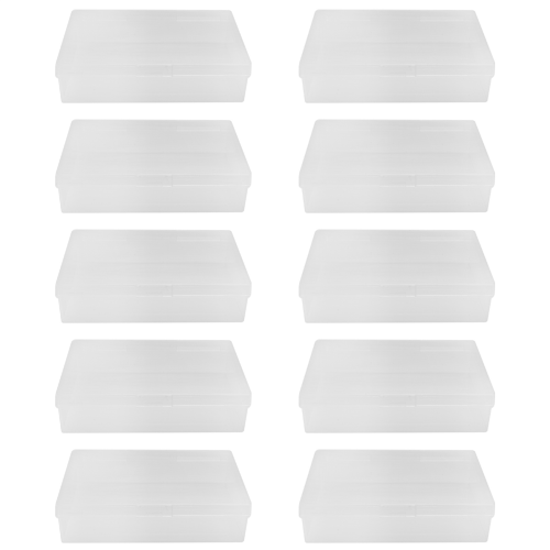 10Pcs Box Trading Card Case Storage Organizer Clear Plastic for Gaming Cards 2