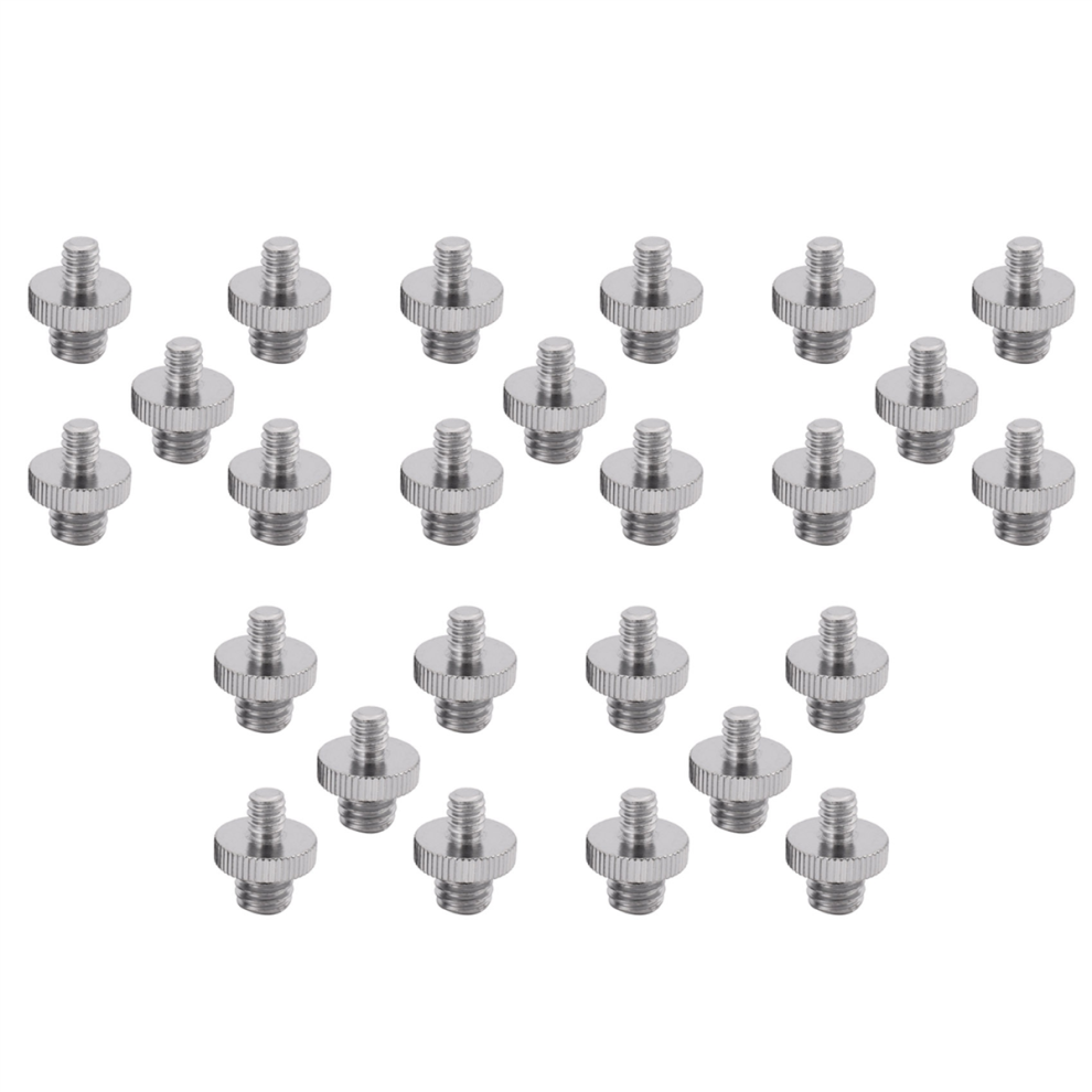 Photos - Other Photo Accessory Jojomino 25 Pieces 1/4 Inch Male to Metal Threaded Screw Adapter Tripod Converter for DSLR Camera 
