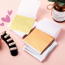 800Pcs Imitation Gold Silver Copper Foil Papers Leaf Flake Gilding Sheets for Nail Decor DIY Art Crafts Paper