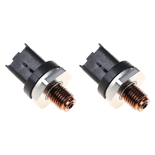 2X Fuel Rail Pressure Sensor Relief Valve Transducer for 0281002797 0281006507