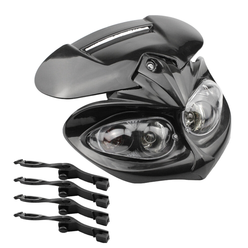 Fairing High / Low Beam Motorcycle Dual Head Light 4853330305217