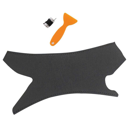 3X Car Interior Door Handle Cover Leather Panel Pull Trim for - 3 Series 2005-2012 E90 E91 Black Left 1