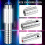 4 Pcs LED Strobe Reusable Light and Charger,US Plug Silver 3