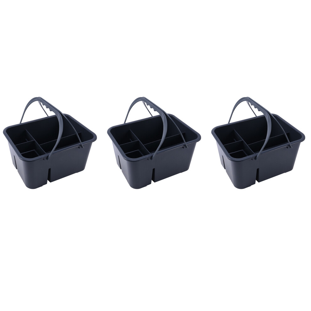 3X Sundries Cleaning Basket Plastic Portable Tool Box Storage Hotel Sanitation 4853330303800