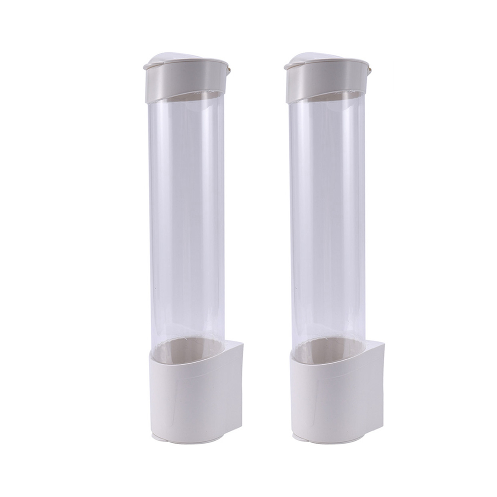 Jojomino 2X Dispenser Automatically Drop Cup Remover Disposable Plastic Paper Dust Storage Rack
